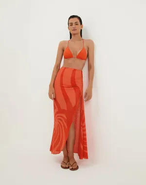 Alba Midi Skirt - Cherie