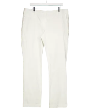 BODEN White Fine Cord Tapered Trousers UK 18