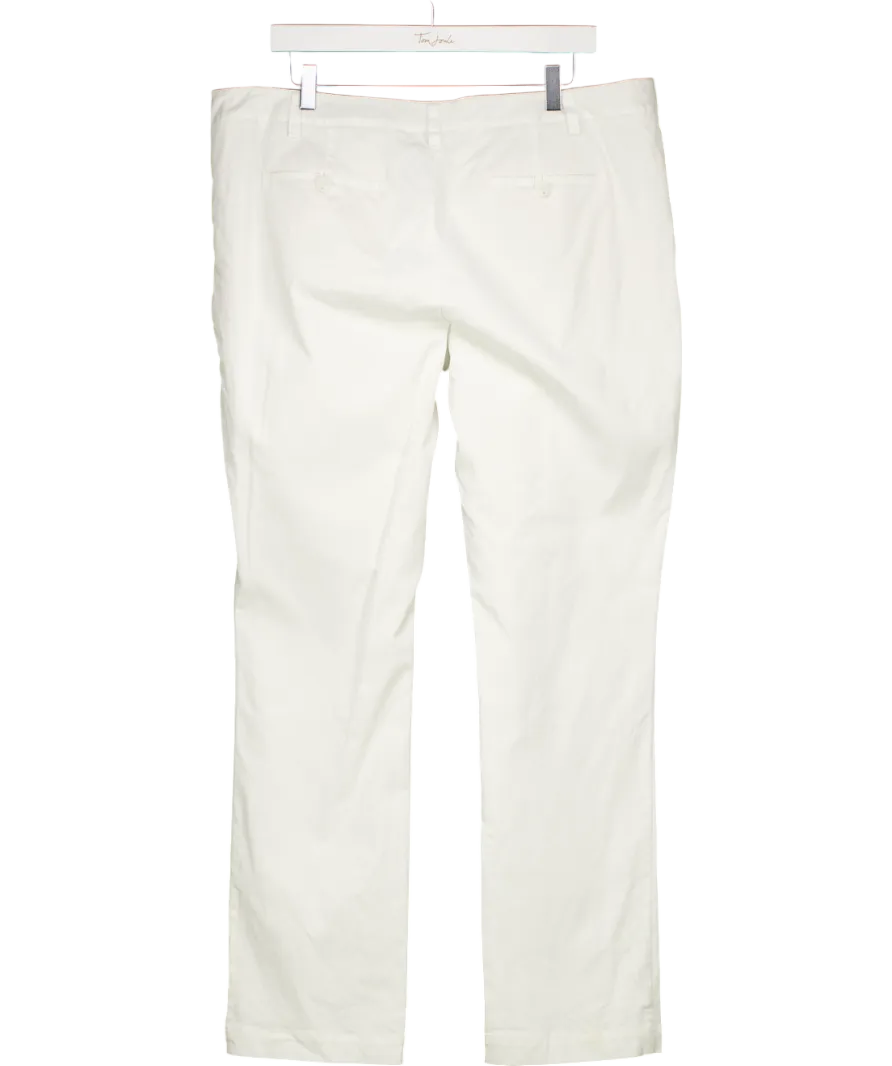 BODEN White Fine Cord Tapered Trousers UK 18