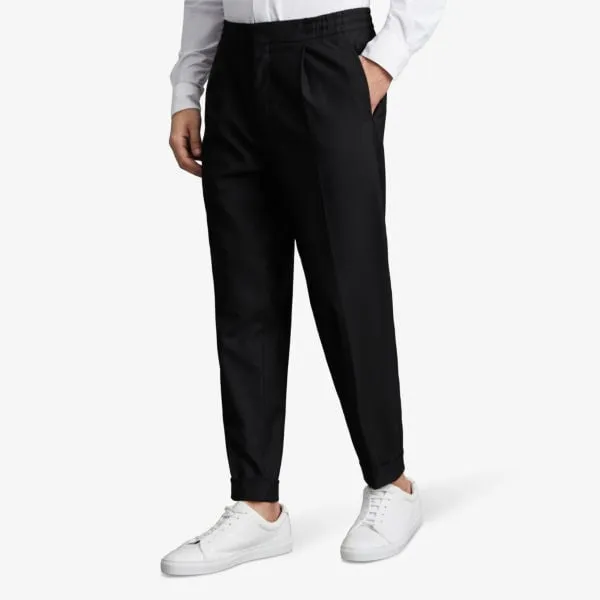 Brighton Reiss tapered woven trousers, black