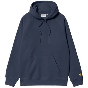 Carhartt WIP Mens Hooded Chase Sweat Blue Gold