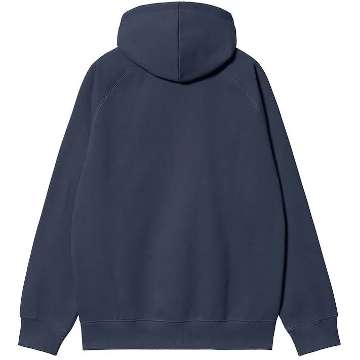 Carhartt WIP Mens Hooded Chase Sweat Blue Gold