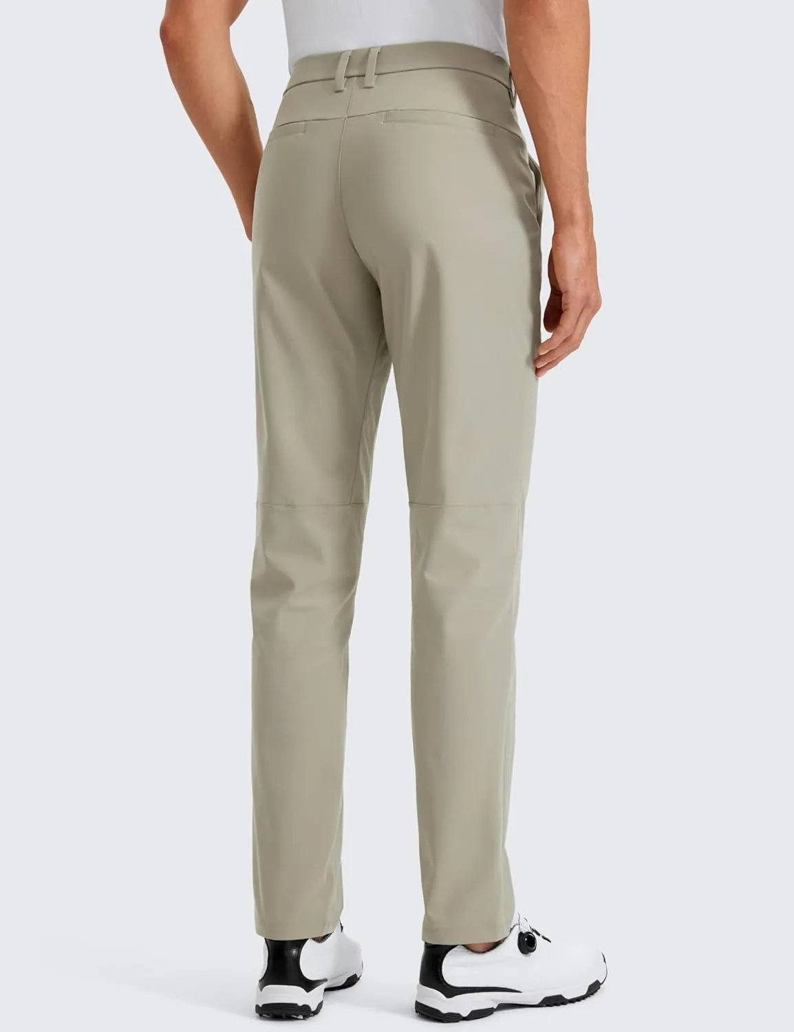 CRZ YOGA Men's All Day Comfy Golf Pants - 28"/30"/32"/34" Quick Dry Lightweight Work Casual Trousers with Pockets