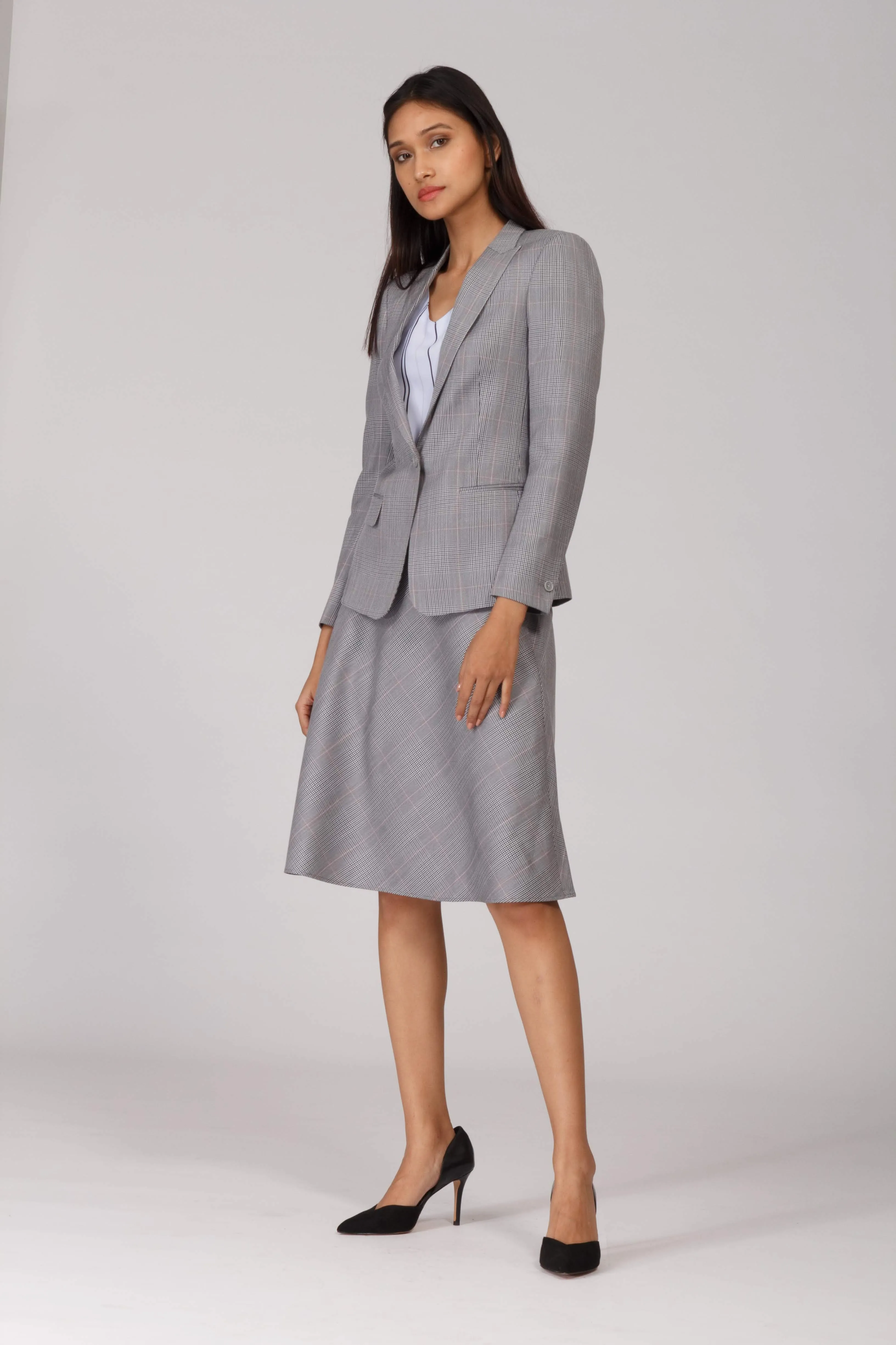 Glen Plaid Formal Blazer