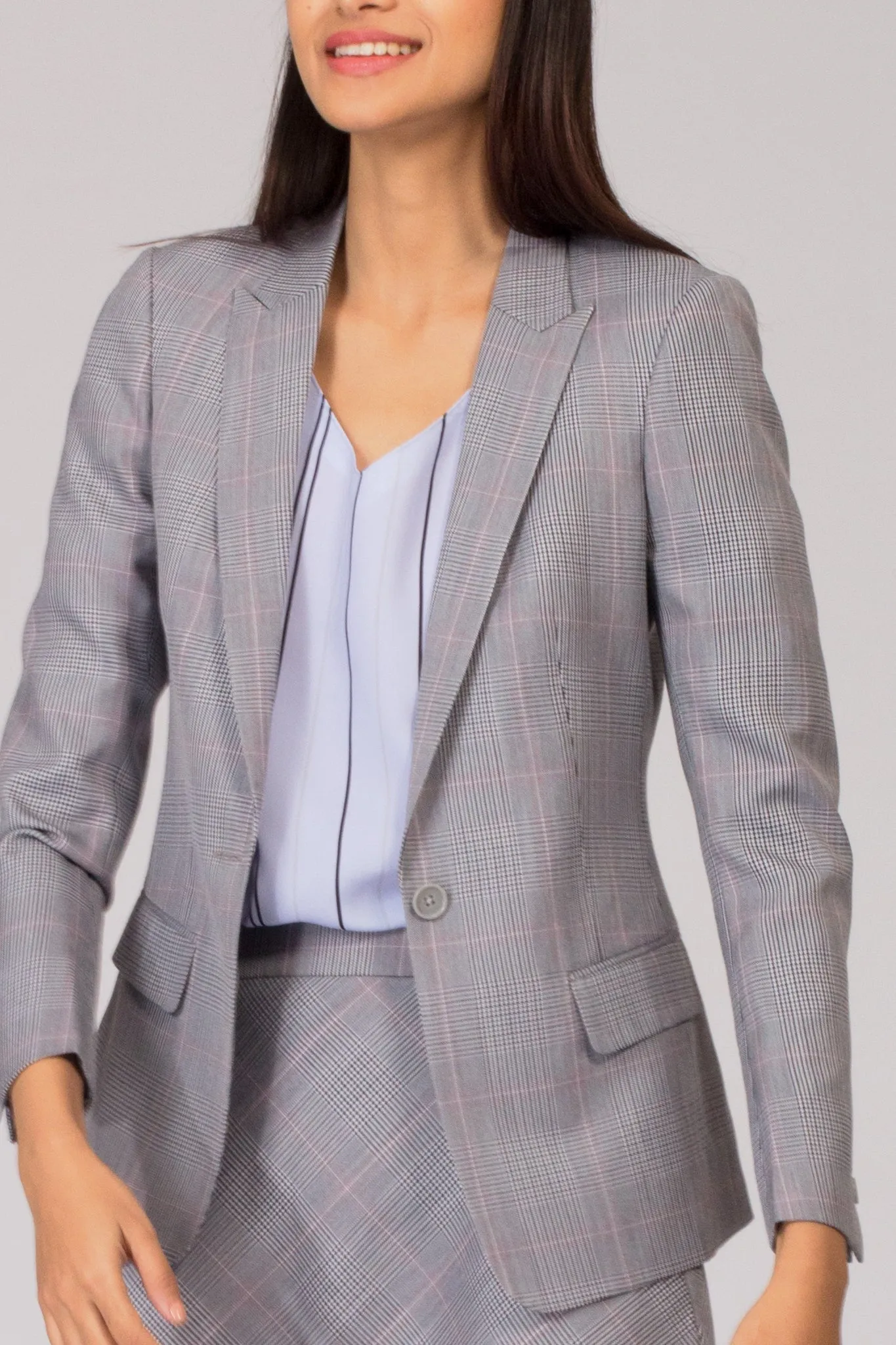 Glen Plaid Formal Blazer