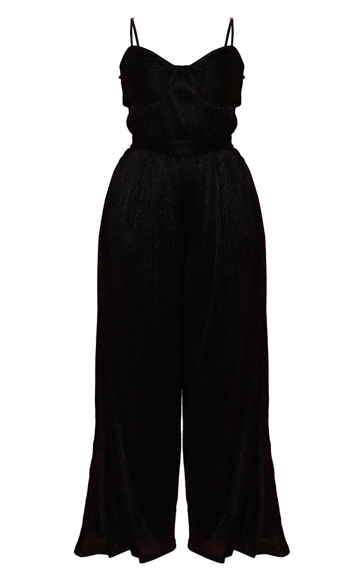 glitter wide-leg jumpsuit - US 24