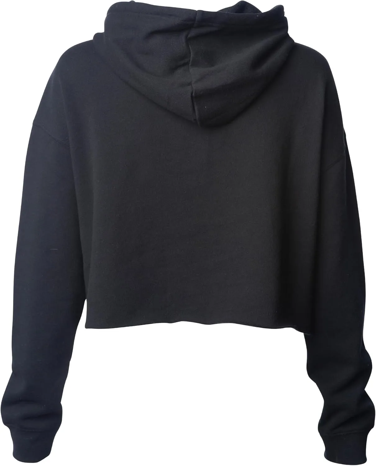 Global Blank Women's Crop Hoodie Long Sleeve Crop Top Sweatshirt with Hood for Women