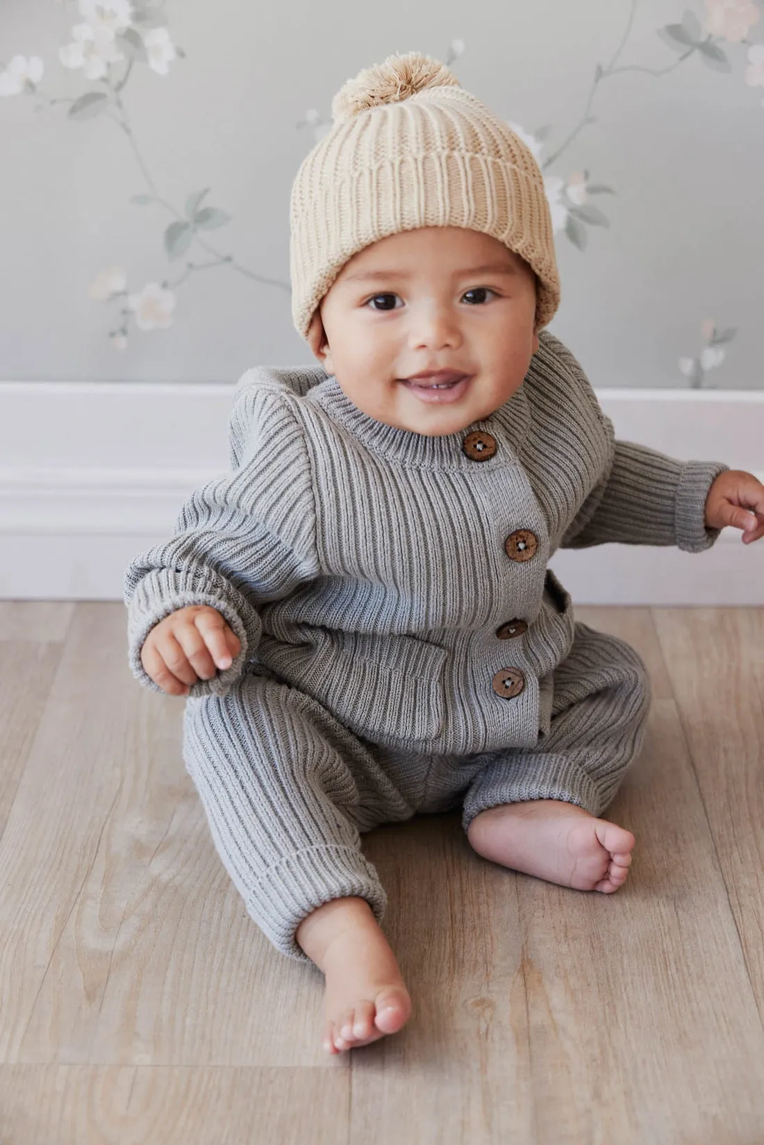 Jamie Kay | Jesse Knitted Cardigan - Slate