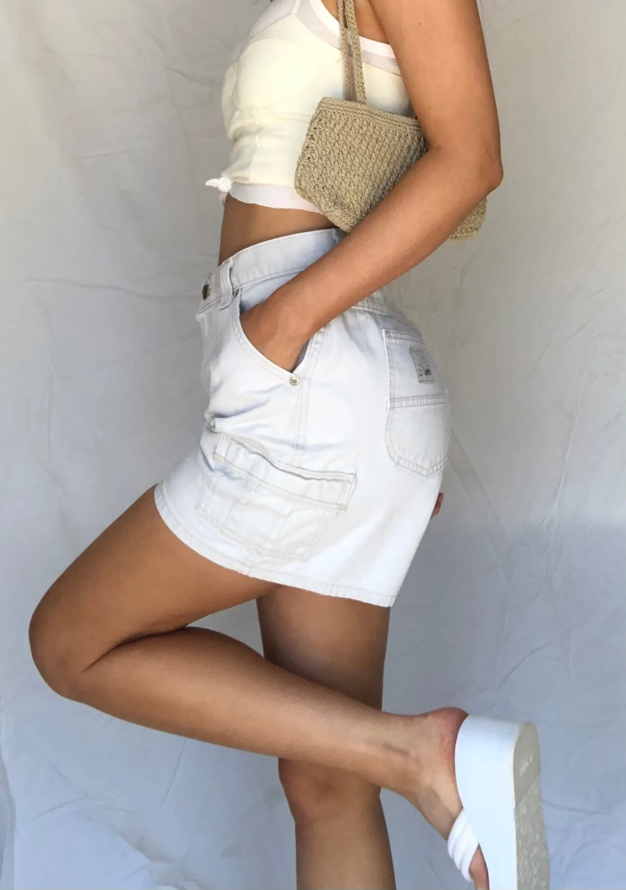 Lee Khaki Cargo Shorts | 27”