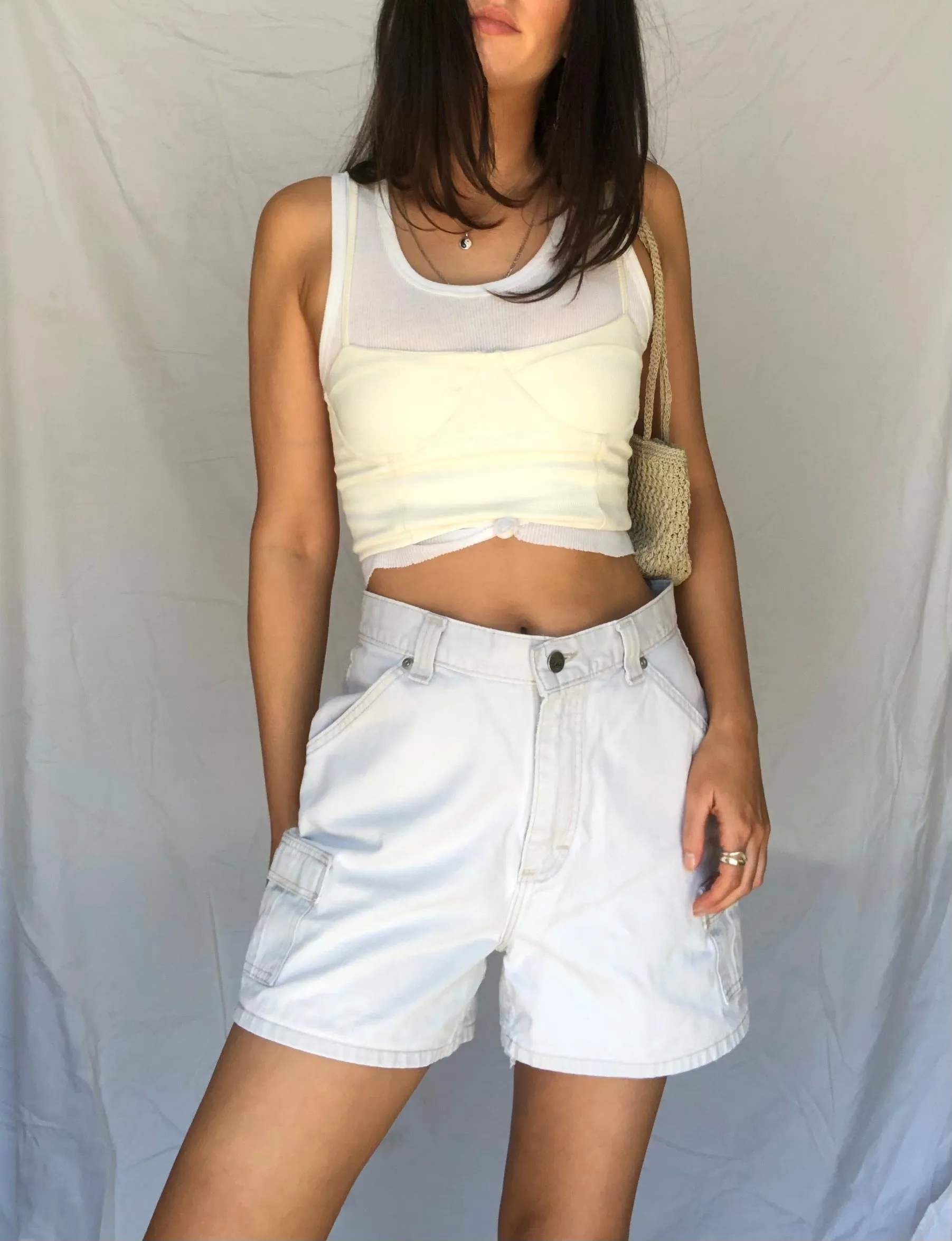 Lee Khaki Cargo Shorts | 27”