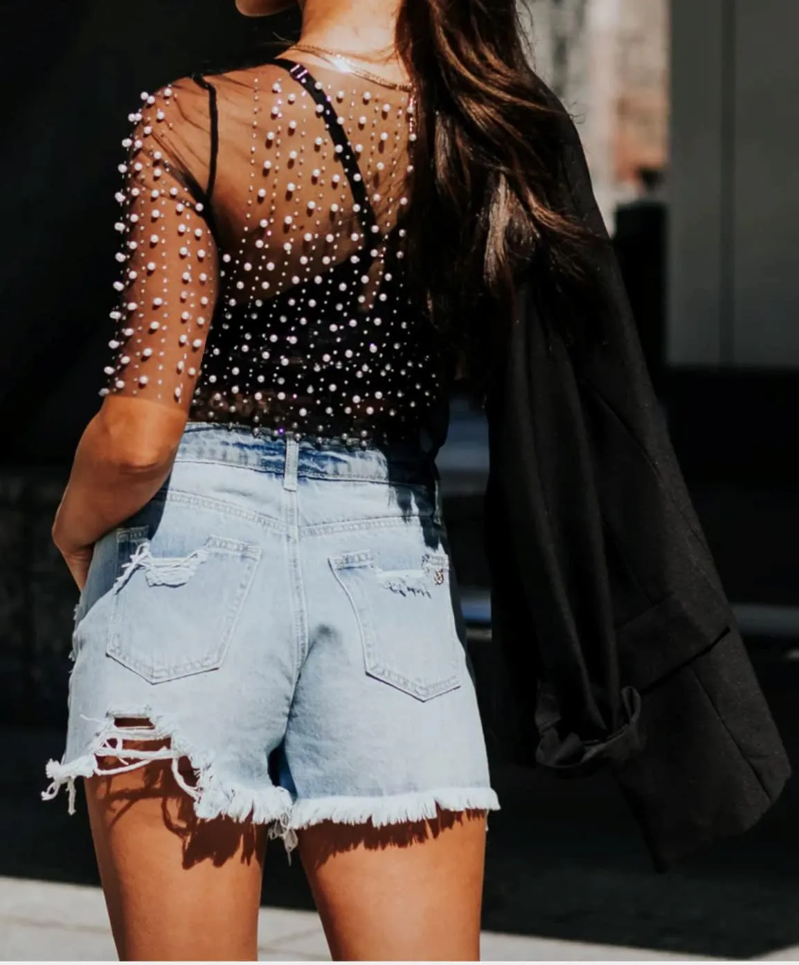 Meladyan Women Sexy Sheer Mesh Diamond Rhinestone Crop Tank See Through Hollow Out Sleeveless Crewneck Cropped Going Out Top