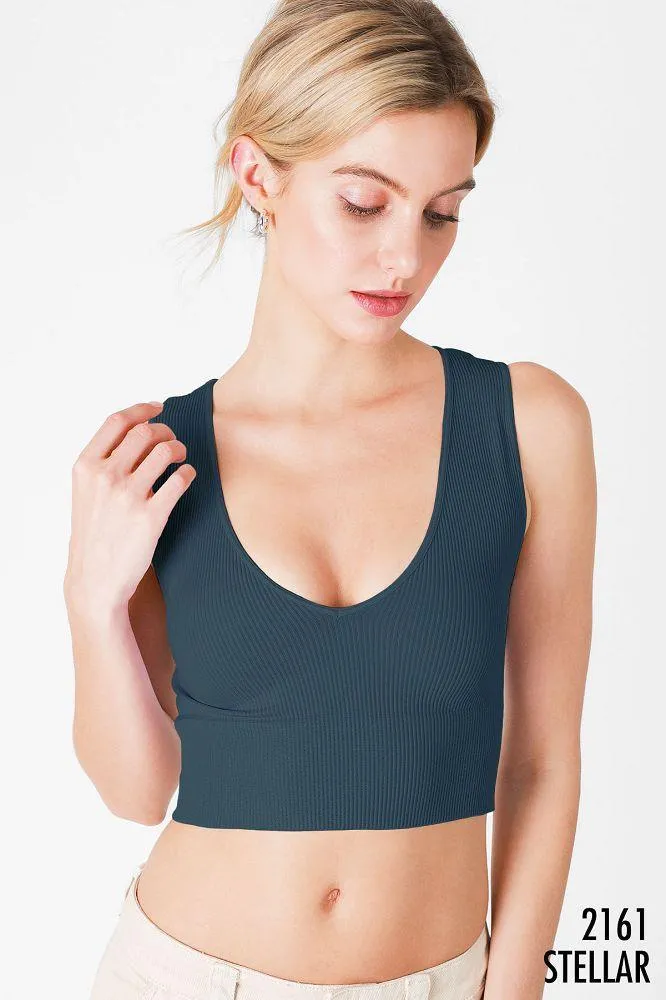 On Your Time Ribbed Knit Crop Top