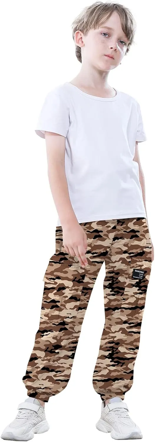 SANGTREE Boy's & Men's Cargo Jogger Pants, 3 Years - Men XXL