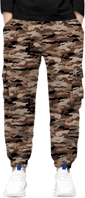 SANGTREE Boy's & Men's Cargo Jogger Pants, 3 Years - Men XXL