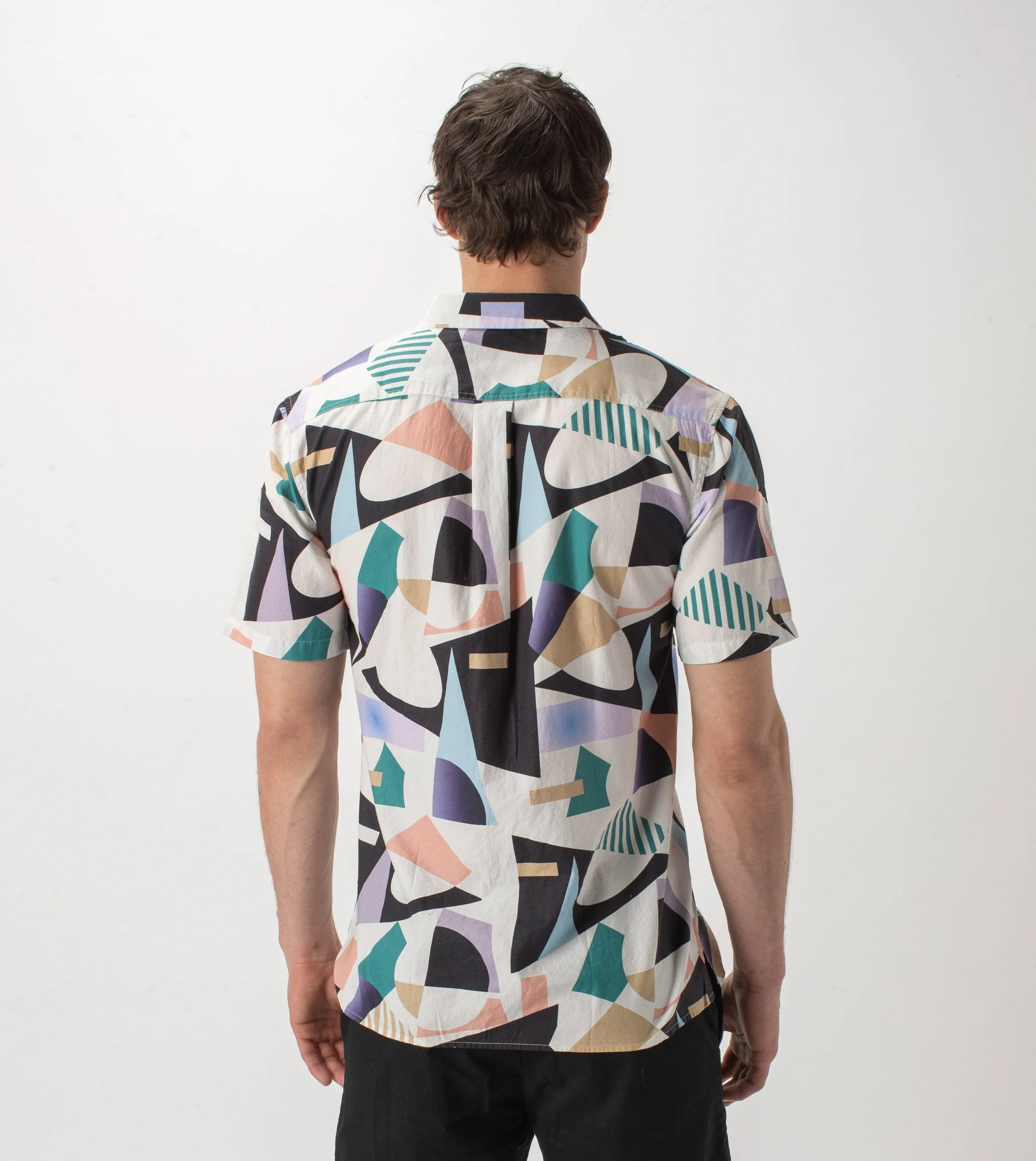 Shapeshifter SS Shirt Milk/Teal