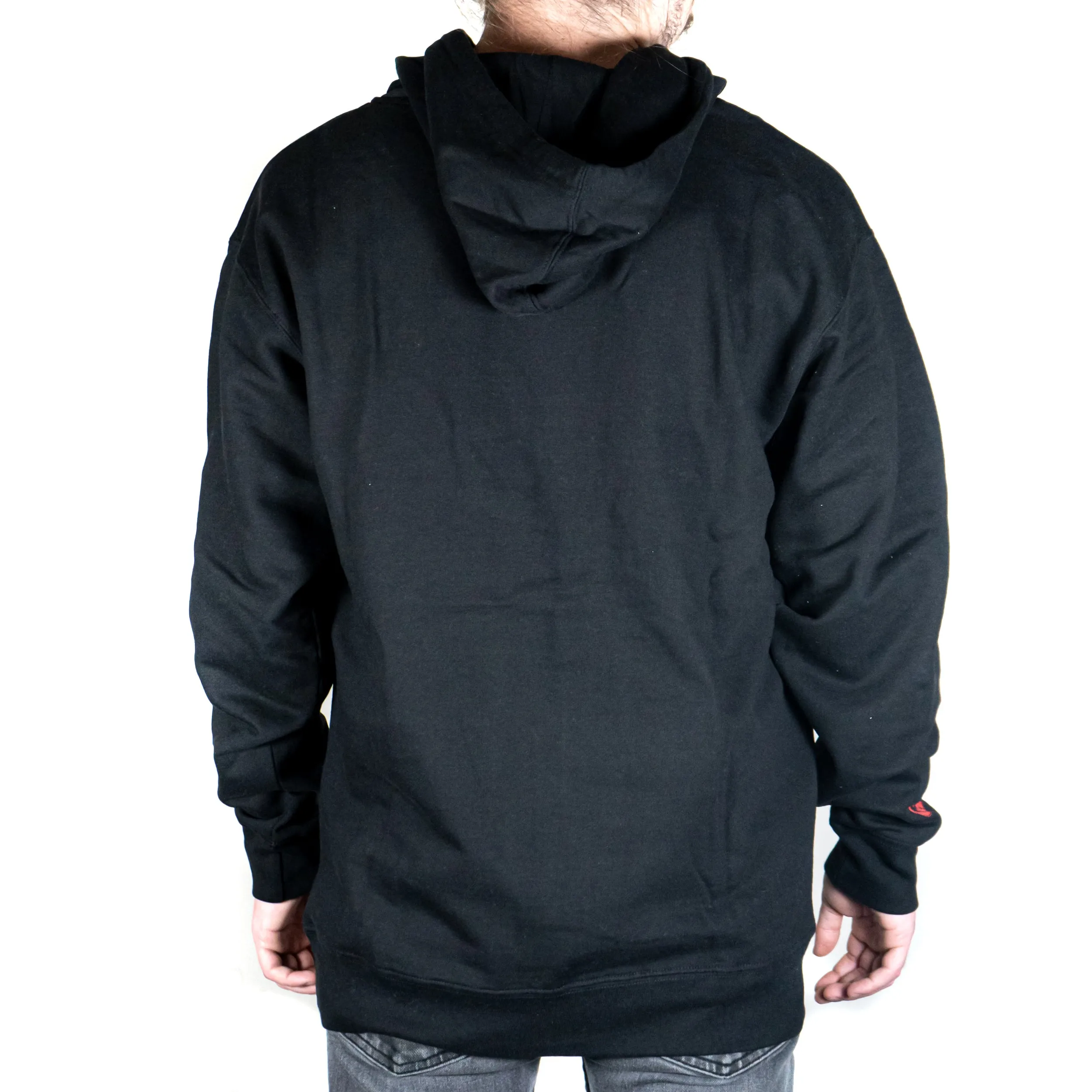 The Cave - Hooded Sweatshirt - Classic Logo - Black & Red - 3XL