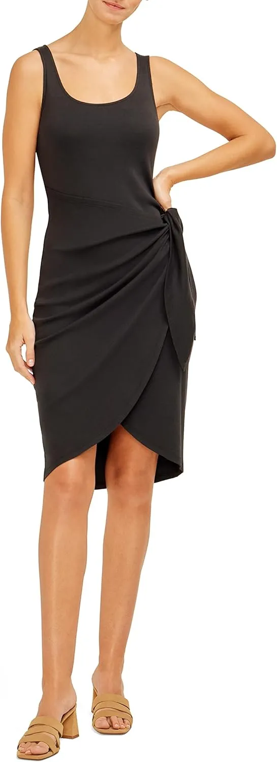 Three Dots Women's Wrap Skirt Dress
