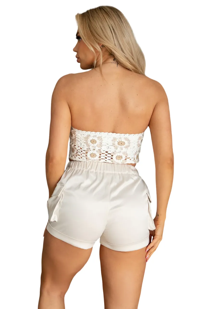 TIC TOC - "Lara" - Satin Mini Shorts
