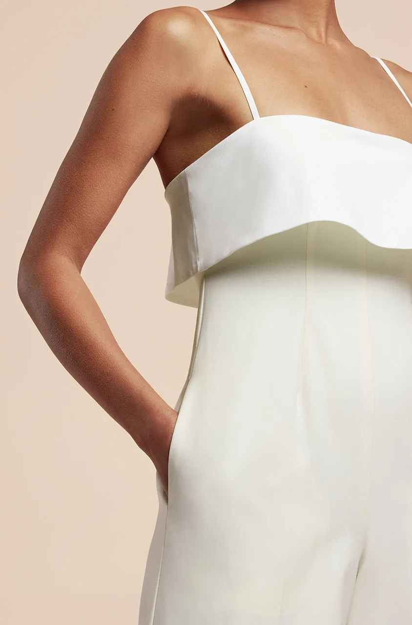 Tuxedo Wide Leg Jumpsuit
