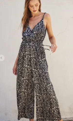 Untamed Cord Strap Surplice Jumpsuit